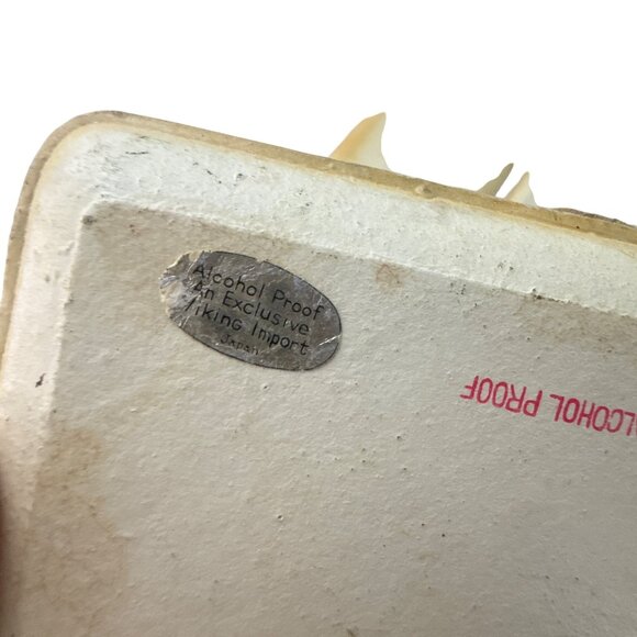 Vintage Viking Import Japan Drink Trays Set Floral Birds Gold Florentine Style - Picture 13 of 15